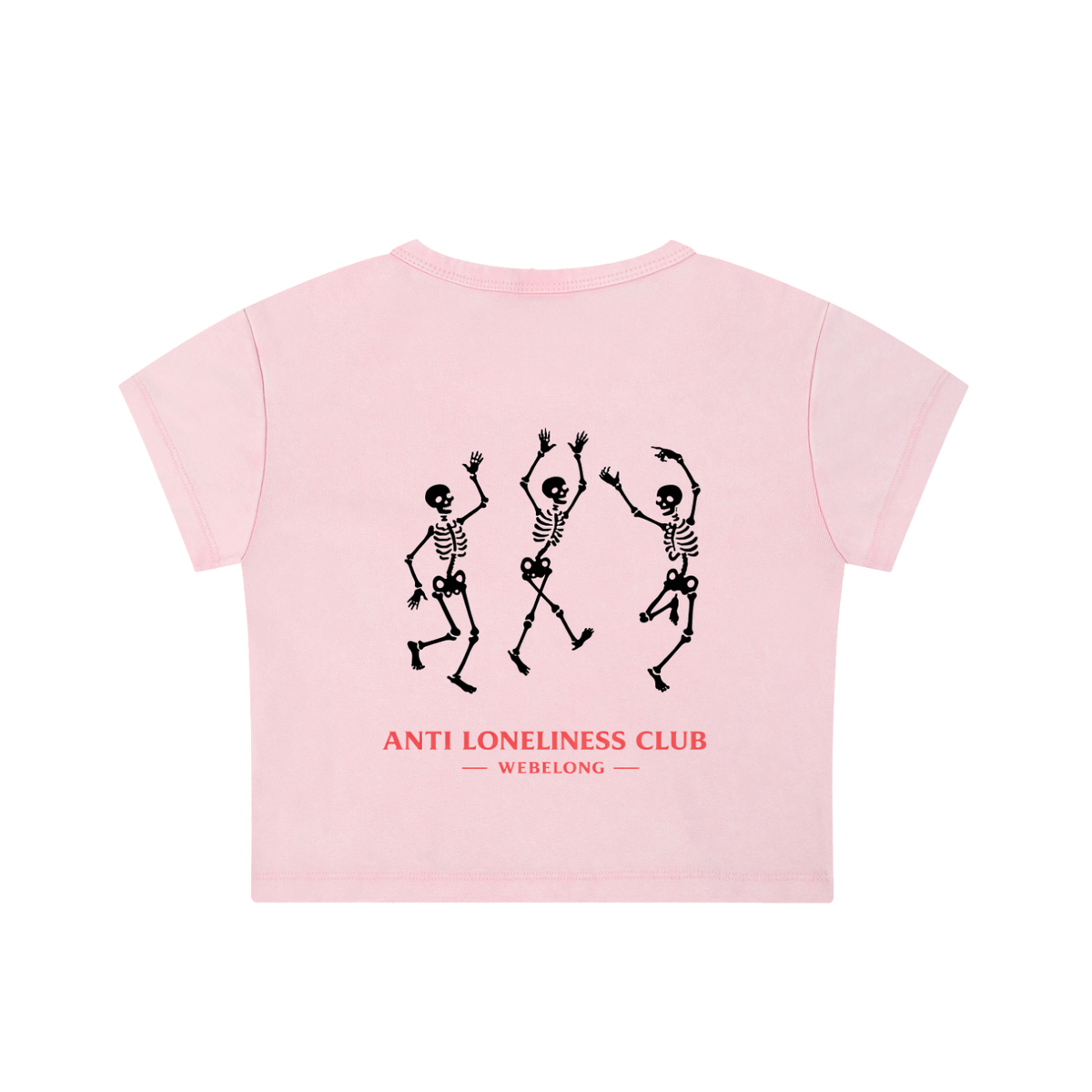 anti loneliness club skeleton tee