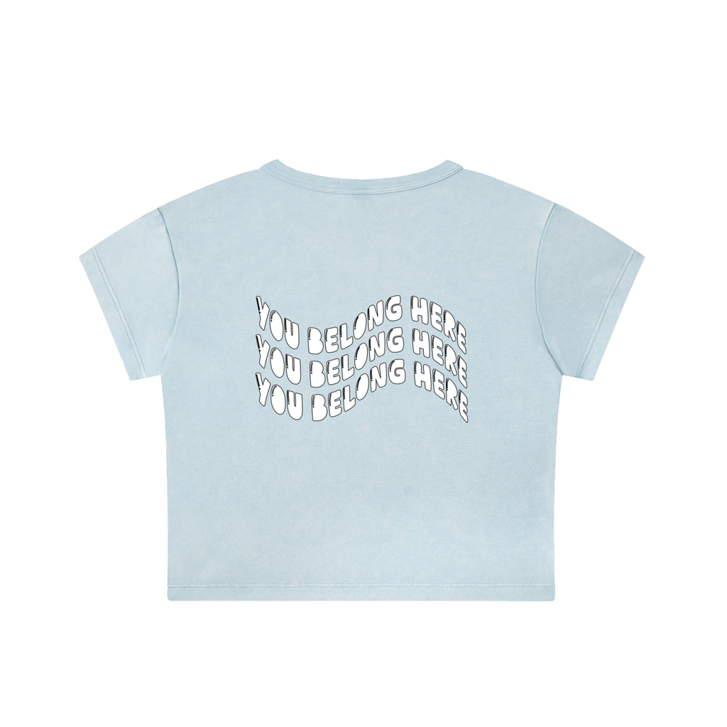 Snow Washed Crop Top