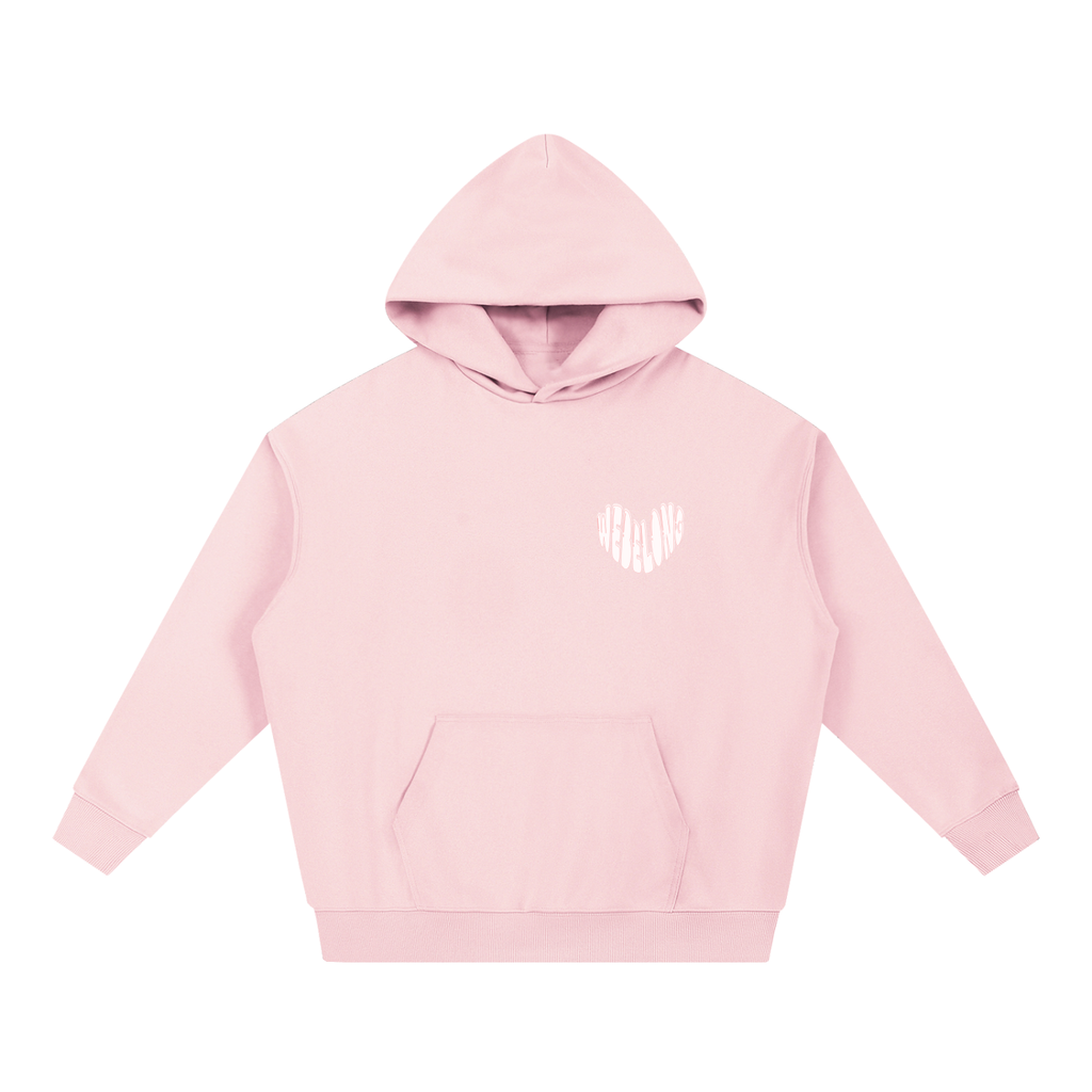 we all belong here pink hoodie