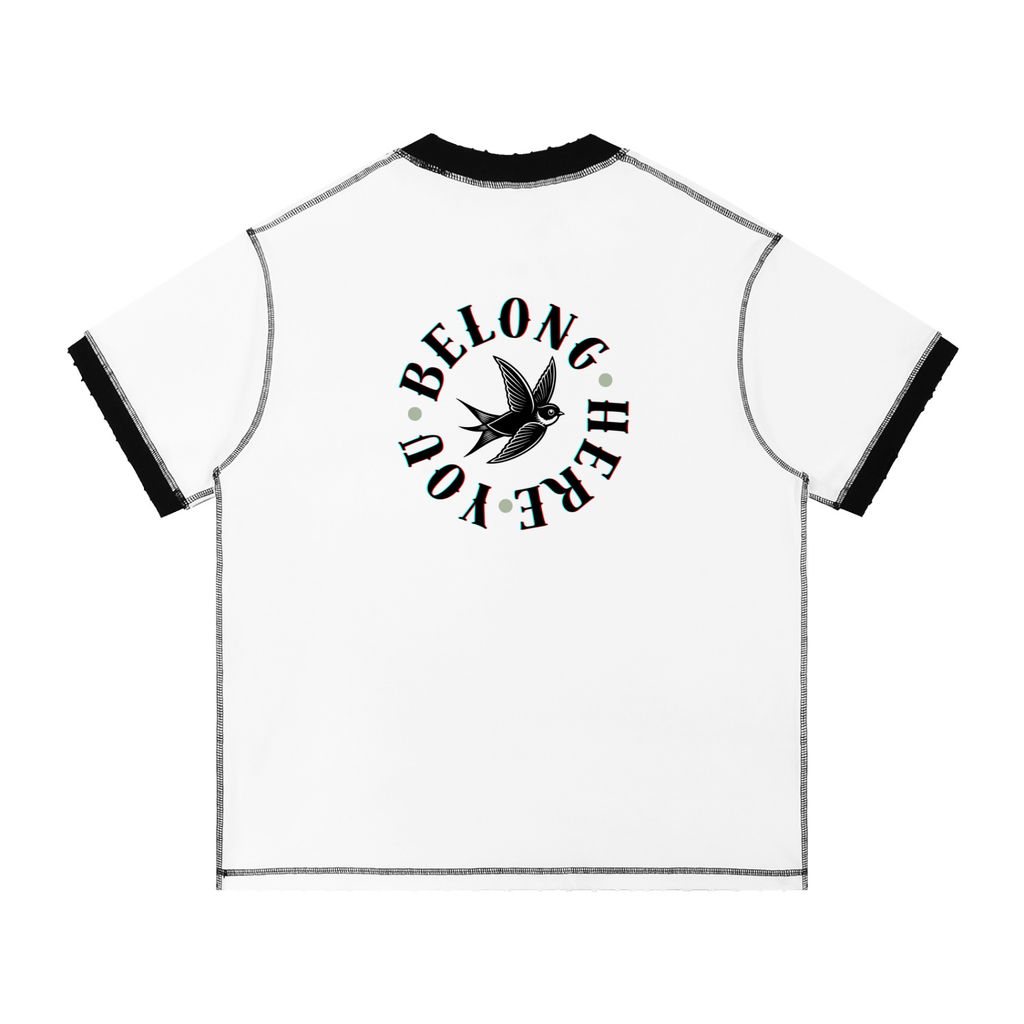 Contrast-Stitched Cotton T-Shirt