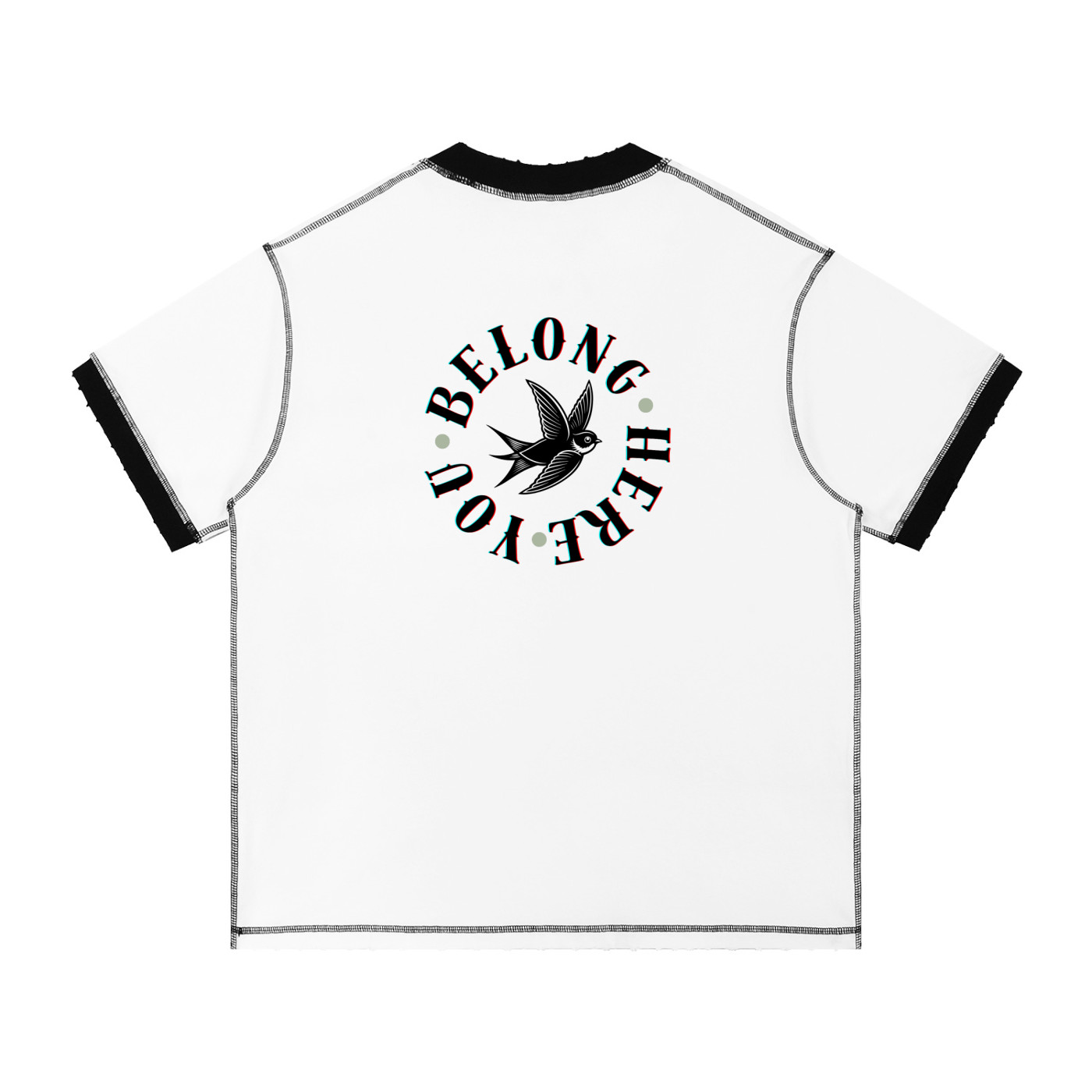 Contrast-Stitched Cotton T-Shirt