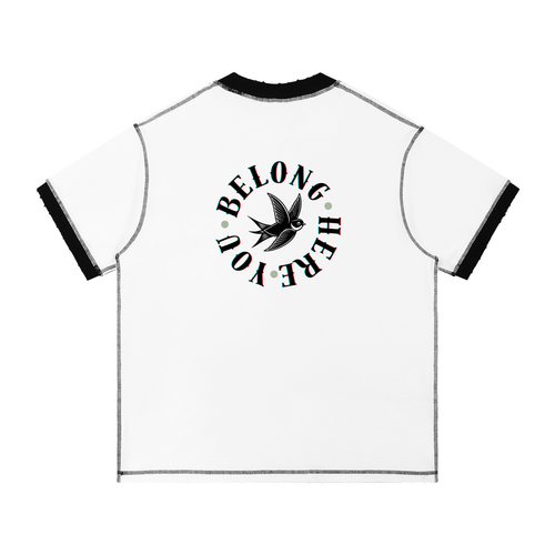 Contrast-Stitched Cotton T-Shirt