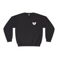 webelong heart crewneck