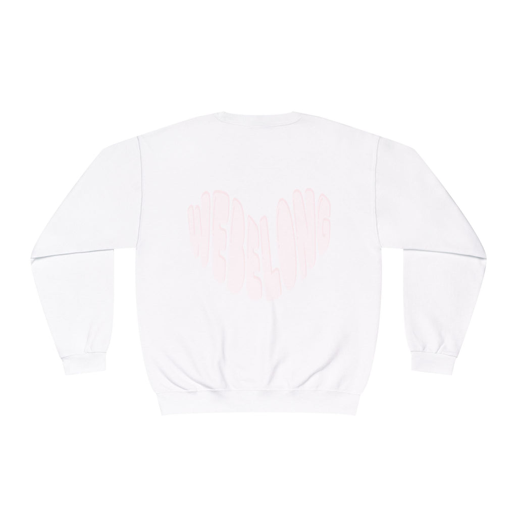 webelong heart crewneck