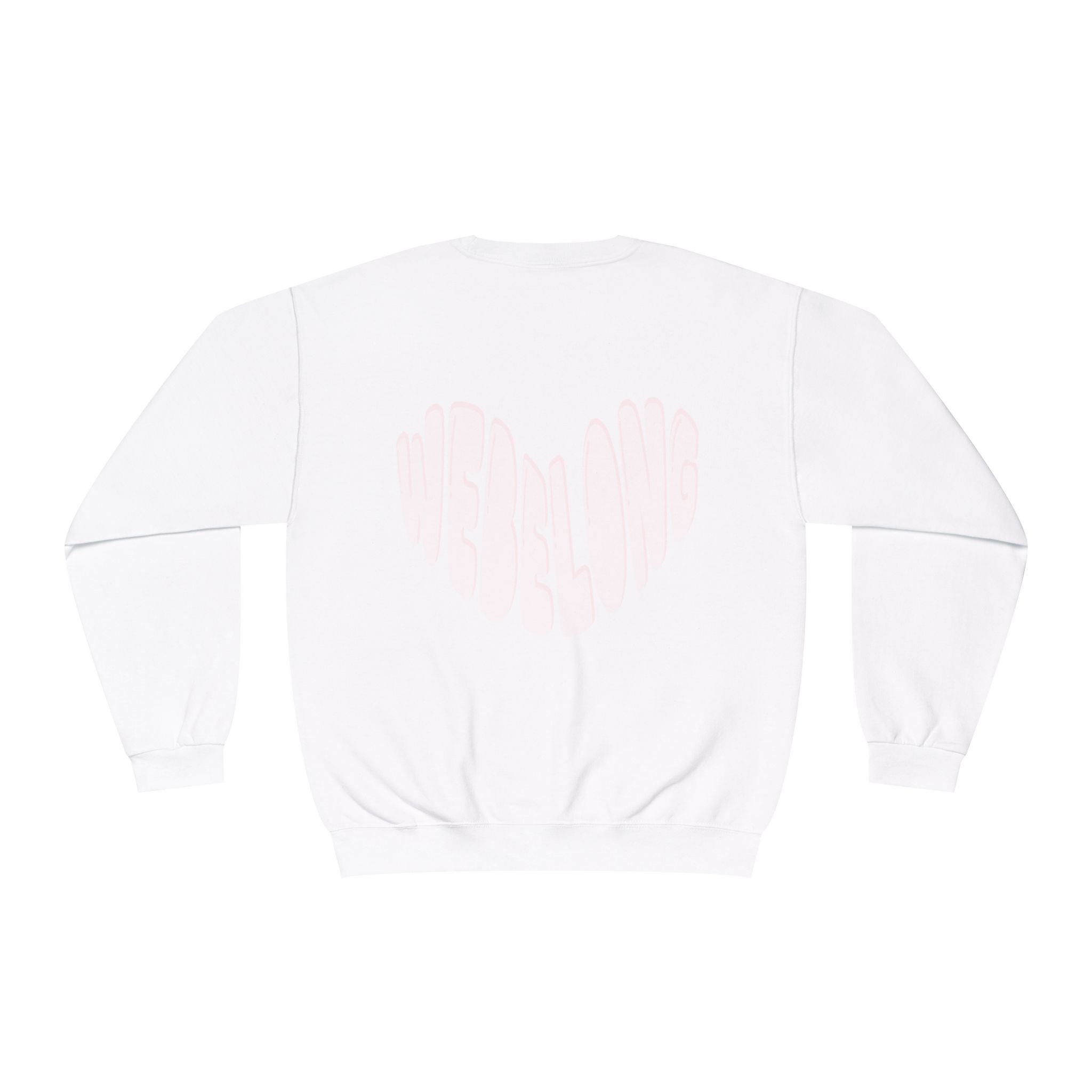 webelong heart crewneck