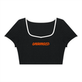 unhinged but thriving crop tee