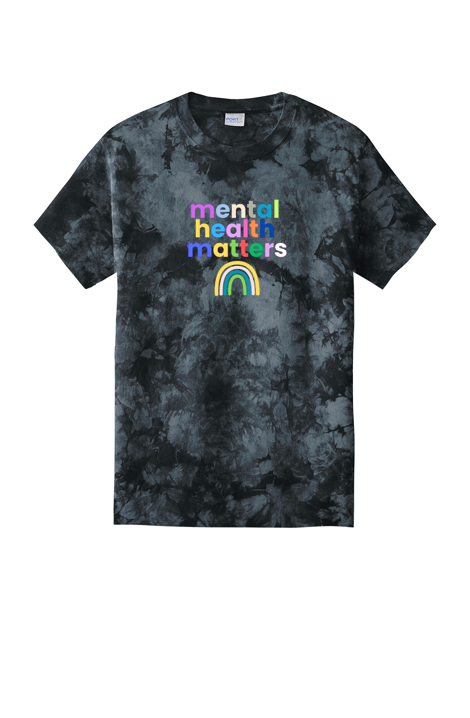 mental health matters tie dye tee