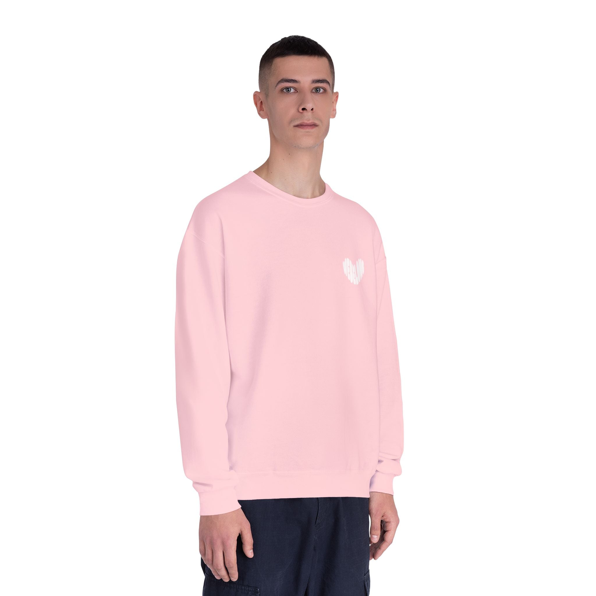 webelong heart crewneck