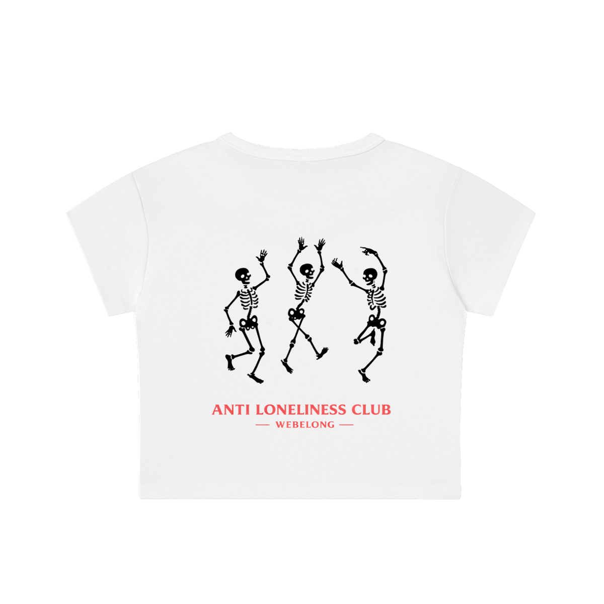 anti loneliness club skeleton tee