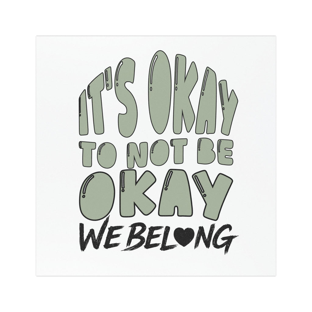 Car Magnet - "It's Okay to Not Be Okay" Mental Health Awareness Magnet
