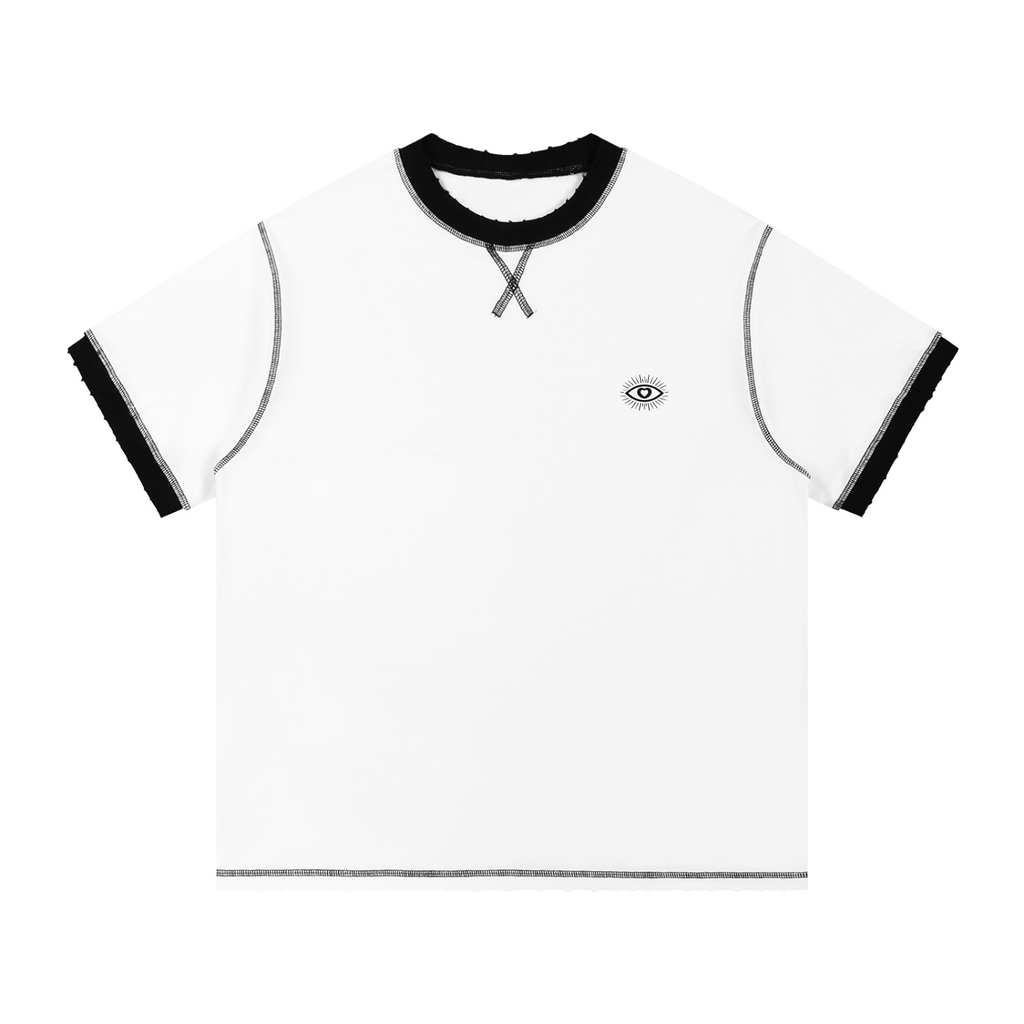 Contrast-Stitched Cotton T-Shirt