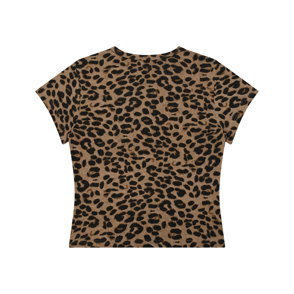 c*nty crop leopard shirt