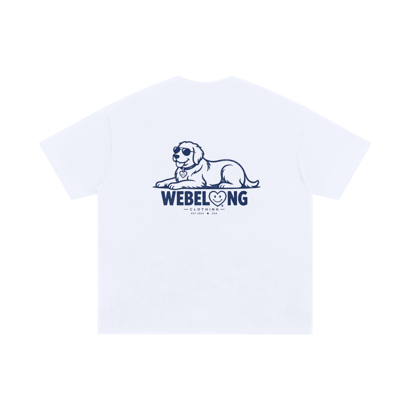 webelong cotton golden retriever tee
